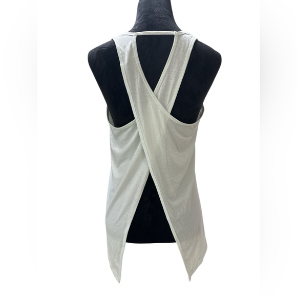 Athleta Tops - Athleta Essence Tie Back Tank Light Blue Mint Open Back Yoga Top Sm Athleisure